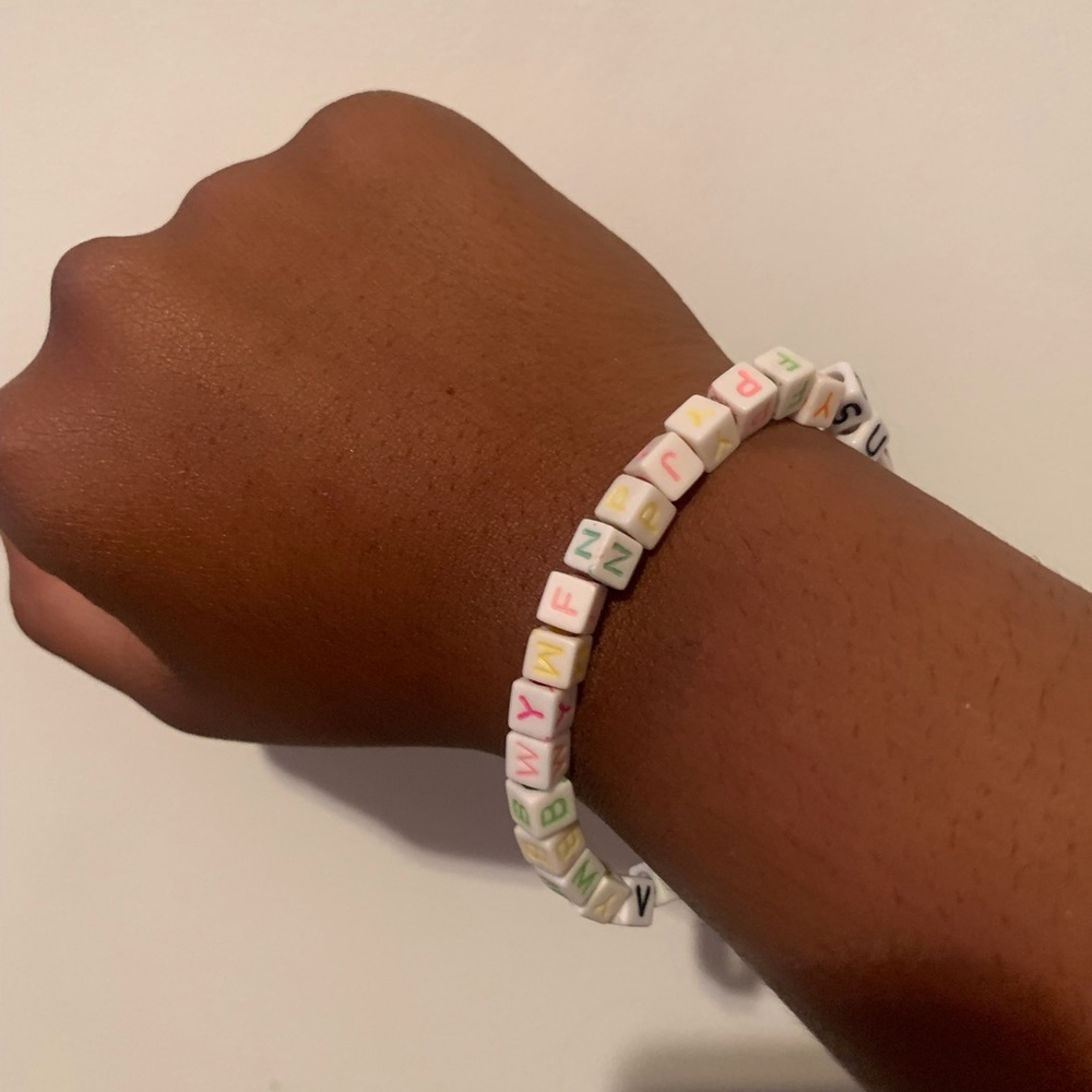 Random letter bracelet